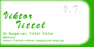viktor tittel business card